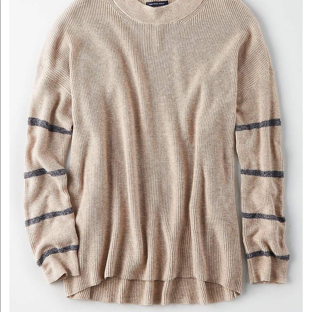 American Eagle Striped Jegging Fit Sweater